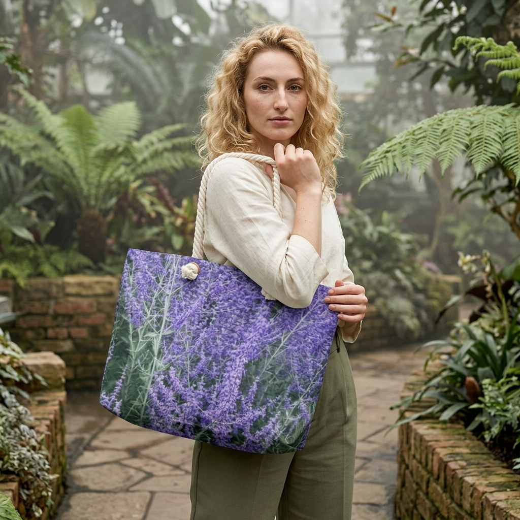 Lavender Fields Weekender Bag – Floral Travel Tote