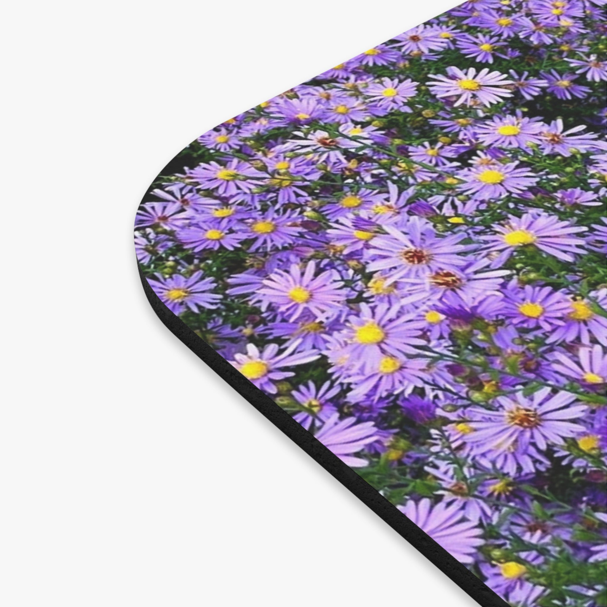 Lavender Daisy Mouse Pad — Purple Floral Desk Accessory